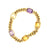 Vintage French Amethyst & Citrine 18 Karat Gold Bracelet