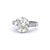 Art Deco GIA 6.48 Carats Old European Cut Diamond Platinum Ring
