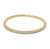 Diamond 14 Karat Yellow Gold Bangle Bracelet