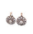 Antique Inspired Diamond Cluster Drop Earrings