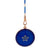 Edwardian Diamond Royal Blue Guilloche Enamel 14k Yellow Gold Locket and Chain Necklace