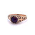 Victorian Garnet 14 Karat Rose Gold Filigree Ring