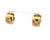 Vintage Diamond 18k Yellow Gold Huggie Earrings
