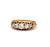 Late Victorian Diamond 14 Karat Yellow Gold Five Stone Band Ring