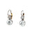 Antique Inspired 2.75 Carats Diamond Platinum 18k Yellow Gold Drop Earrings