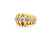 Vintage Old European Cut Diamond 14 Karat Yellow Gold Dome Ring