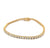 Diamond 14 Karat Yellow Gold Tennis Bracelet