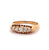 Edwardian English Diamond 18k Yellow Gold Five Stone Ring