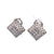 Vintage Diamond 18 Karat White Gold Earrings