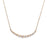 Diamond 14 Karat Yellow Gold Crescent Necklace