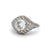 Art Deco Inspired 1.60 Carats Platinum Ring