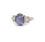 Art Deco Star Sapphire Diamond Platinum Ring