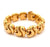 Vintage Italian 18k Yellow Gold Wave Link Bracelet