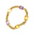 Vintage French Amethyst & Citrine 18 Karat Gold Bracelet