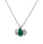 Mid Century 1.41 Carats Emerald Platinum Pendant Necklace