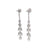 Art Deco Inspired 0.60 Carat Old Mine Cut Diamond Platinum Chandelier Dangle Earrings