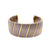 Vintage Cartier French Stainless Steel and 18 Karat Yellow Gold Cuff Bracelet