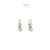 Antique Inspired Diamond Platinum 18 Karat Yellow Gold Drop Earrings