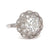 Art Deco Inspired 1.32 Carat Round Cut Diamond Platinum Filigree Engagement Ring