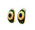 Vintage Fabergé Sapphire Diamond Green Guilloche Enamel Ear Clips Earrings