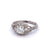 Art Deco Inspired Diamond 14 Karat White Gold Ring