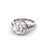 Art Deco GIA 4.28 Carats Old European Cut Diamond Platinum Ring