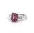 Mid Century 2.51 Carats Spinel Diamond Platinum Ring