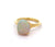 2.79 Carats Opal 18 Karat Yellow Gold Solitaire Ring