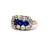 Edwardian Sapphire Diamond 14k Rose Gold Ring