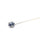 Art Deco French Sapphire Diamond Platinum Stick Pin