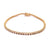 Diamond 14 Karat Yellow Gold Tennis Bracelet