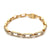 Diamond 14 Karat Yellow Gold Link Bracelet