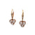Antique Diamond 18 Karat Yellow Gold Drop Earrings