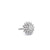 Vintage 3.45 Carats Brilliant Cut Diamonds Platinum Cluster Ring