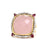 Rose Quartz Diamond Pink Tourmaline 18 Karat Yellow Gold Cocktail Ring