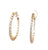 Diamond 14 Karat Yellow Gold Hoop Earrings