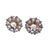 Old European Cut Diamond Platinum Stud Earrings