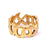 Vintage Tiffany Paloma Picasso Graffiti XO 18 Karat Gold Ring