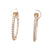 Diamond 14 Karat Yellow Gold Hoop Earrings