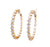 5.12 Carats Total Weight Diamond 18 Karat Yellow Gold Hoop Earrings