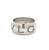 Bvlgari Monologo 18 Karat White Gold Band Ring