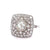 Art Deco Inspired 0.90 Carats Old European Cut Diamond Platinum Cocktail Ring