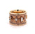 Vintage Diamond 14 Karat Yellow Gold Wide Band