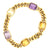 Vintage French Amethyst & Citrine 18 Karat Gold Bracelet