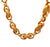 Vintage Italian 18k Yellow Brushed Gold Link Necklace