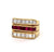 Vintage Ruby Diamond 18k Yellow Gold Ring