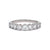 Vintage 0.85 Carat Diamond Platinum Half Eternity Band