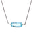 Art Deco Aquamarine Platinum Pendant Necklace