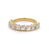 Jack Weir & Sons 2.56 Carats French Cut Diamond 18k Yellow Gold Half Eternity Band