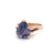 Vintage 3.36 Carats Purple Spinel 14 Karat Yellow Gold Solitaire Ring
